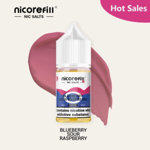 Nicorefill Blueberry Sour Paspberry – 30ml 50/50 Nic Salt E-Liquid