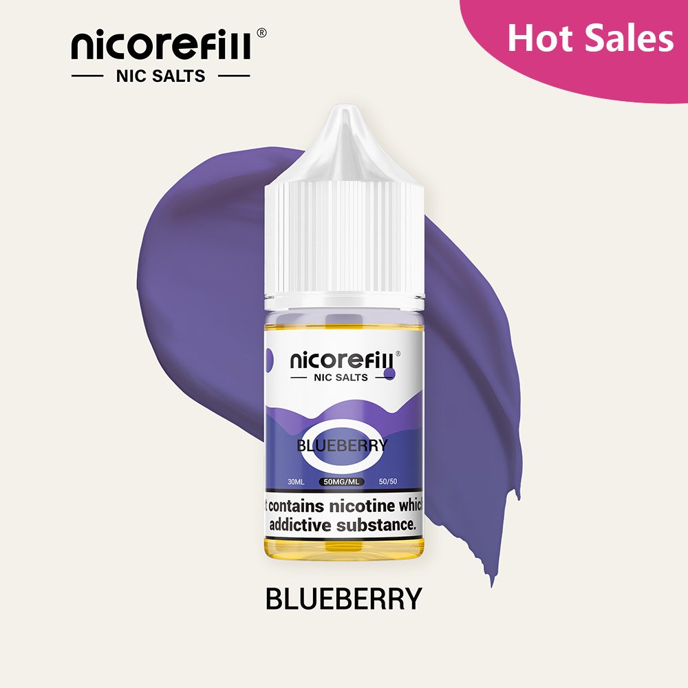 Nicorefill Blueberry – 30ml 50/50 Nic Salt E-Liquid