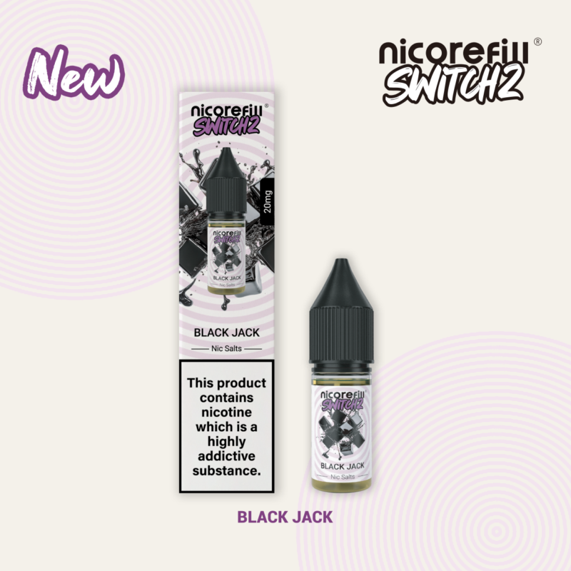 Nicorefill Black Jack - 10ml 50/50 Nic Salt E-Liquid