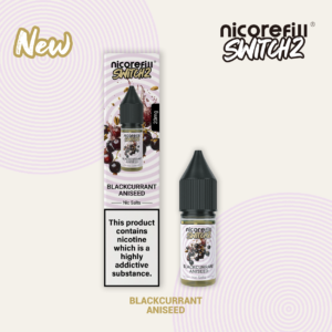 Nicorefill Blackcurrant Aniseed - 10ml 50/50 Nic Salt E-Liquid