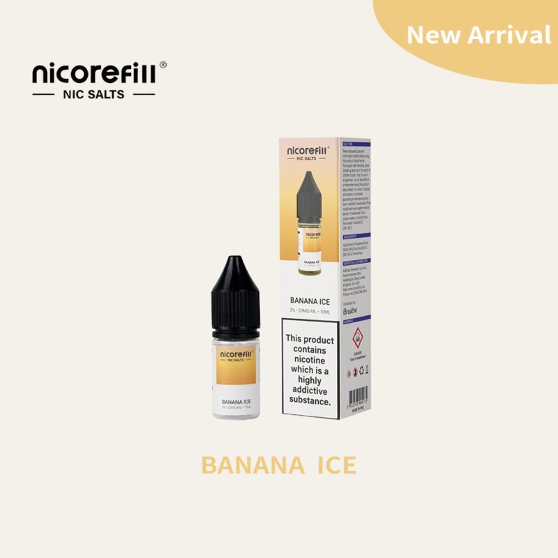 Nicorefill Banana Ice - 10ml 50/50 Nic Salt E-Liquid