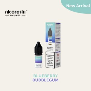 Nicorefill Blueberry Bubblegum 10ml 50/50 Nic Salt E-Liquid