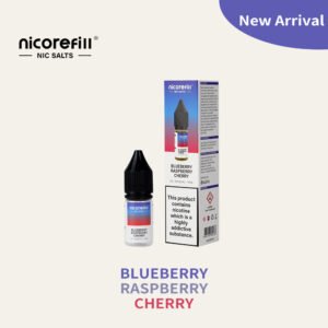 Nicorefill Blueberry Raspberry Cherry - 10ml 50/50 Nic Salt E-Liquid