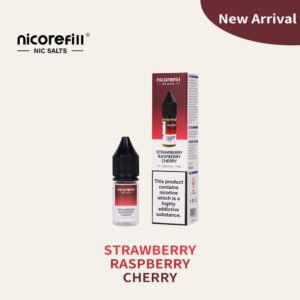 Nicorefill Strawberry Raspberry Cherry - 10ml 50/50 Nic Salt E-Liquid