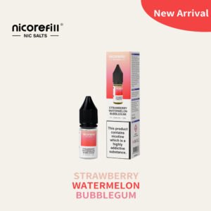Nicorefill Strawberry Watermelon Bubblegum - 10ml 50/50 Nic Salt E-Liquid